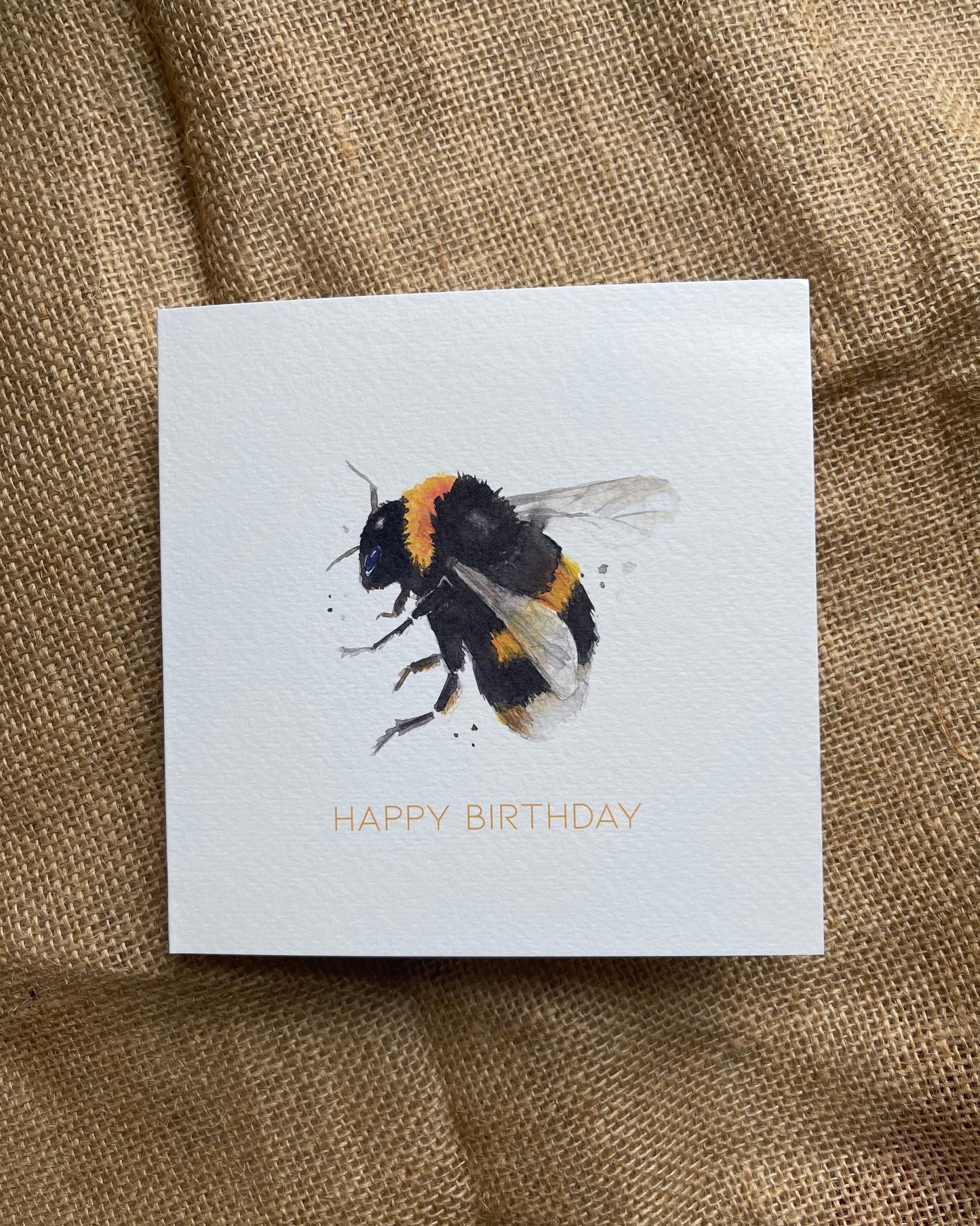 Happy Birthday Bee Card