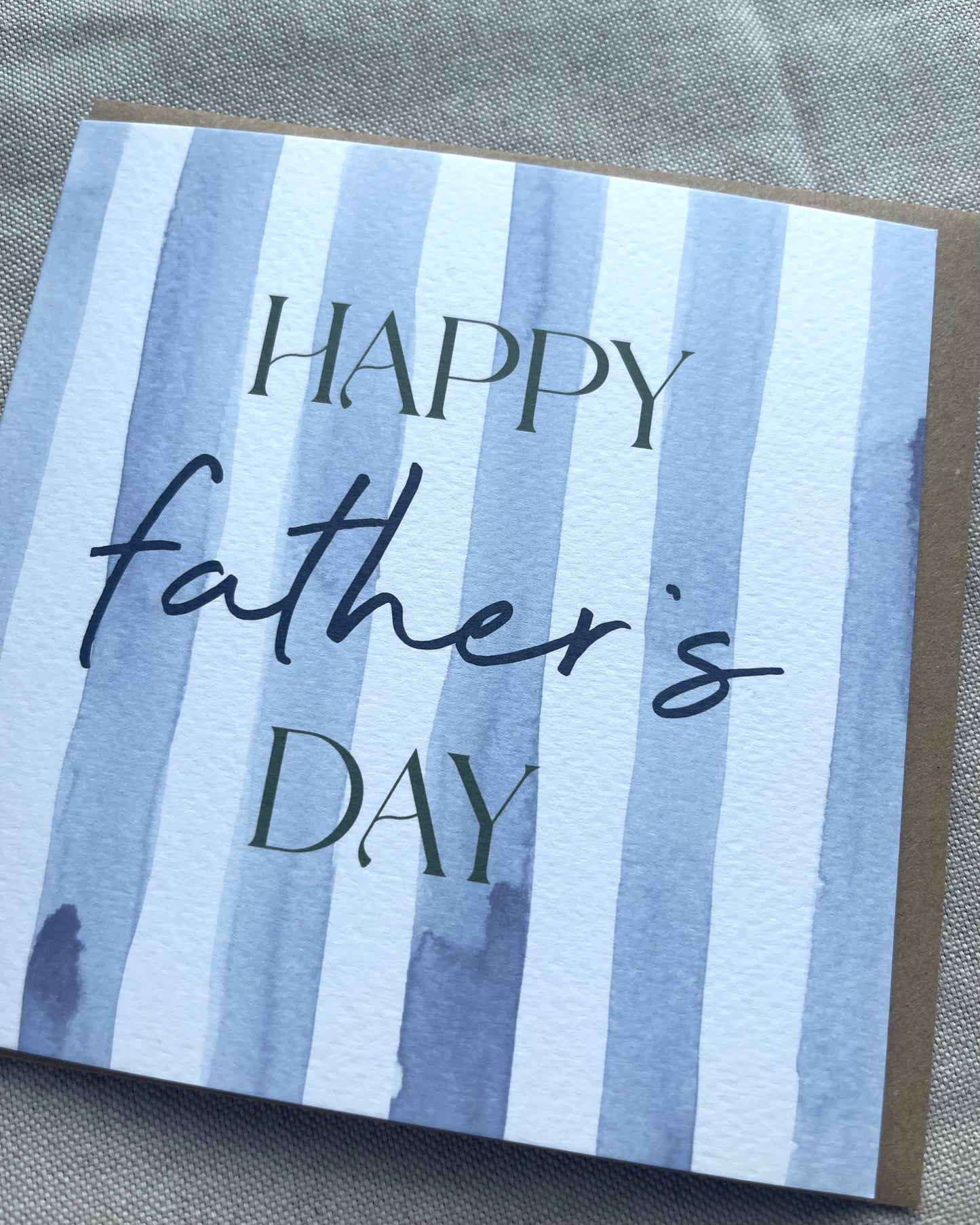 Happy Father's Day Stripey Card