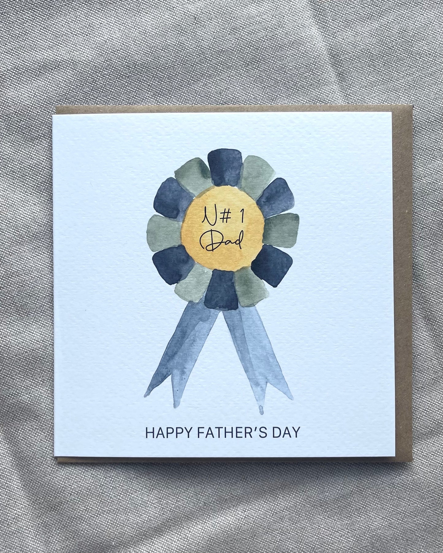Number 1 Dad Father's Day Card