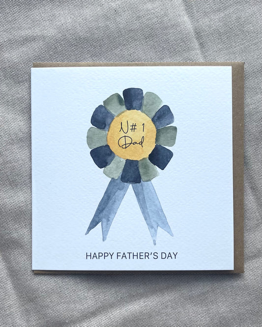 Number 1 Dad Father's Day Card