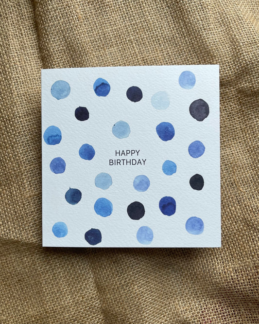 Happy Birthday Blue Dots