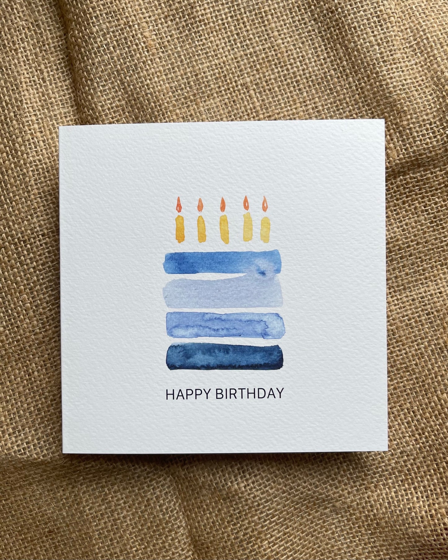 Happy Birthday Blue Cake