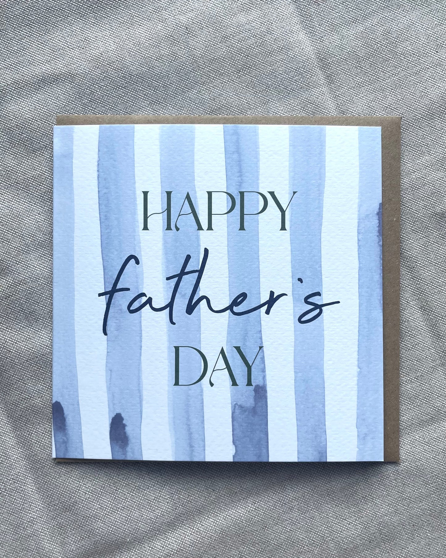 Happy Father's Day Stripey Card