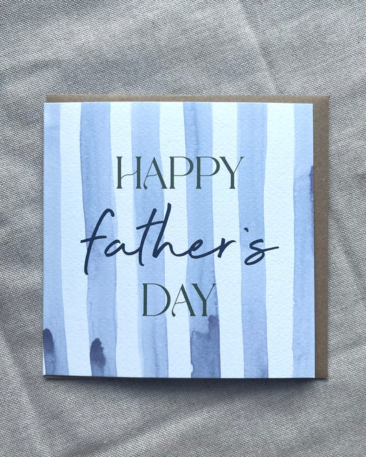 Happy Father's Day Stripey Card