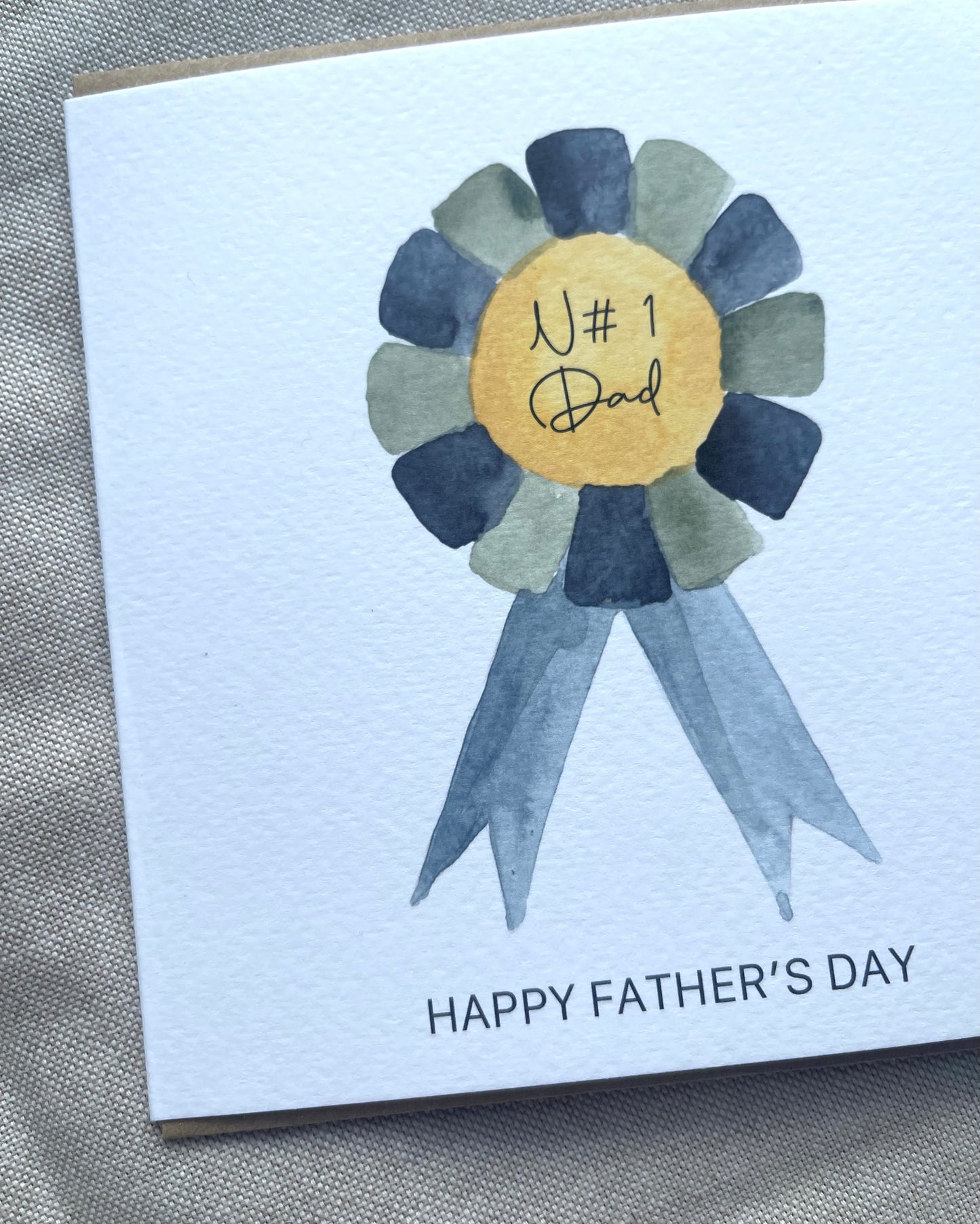 Number 1 Dad Father's Day Card