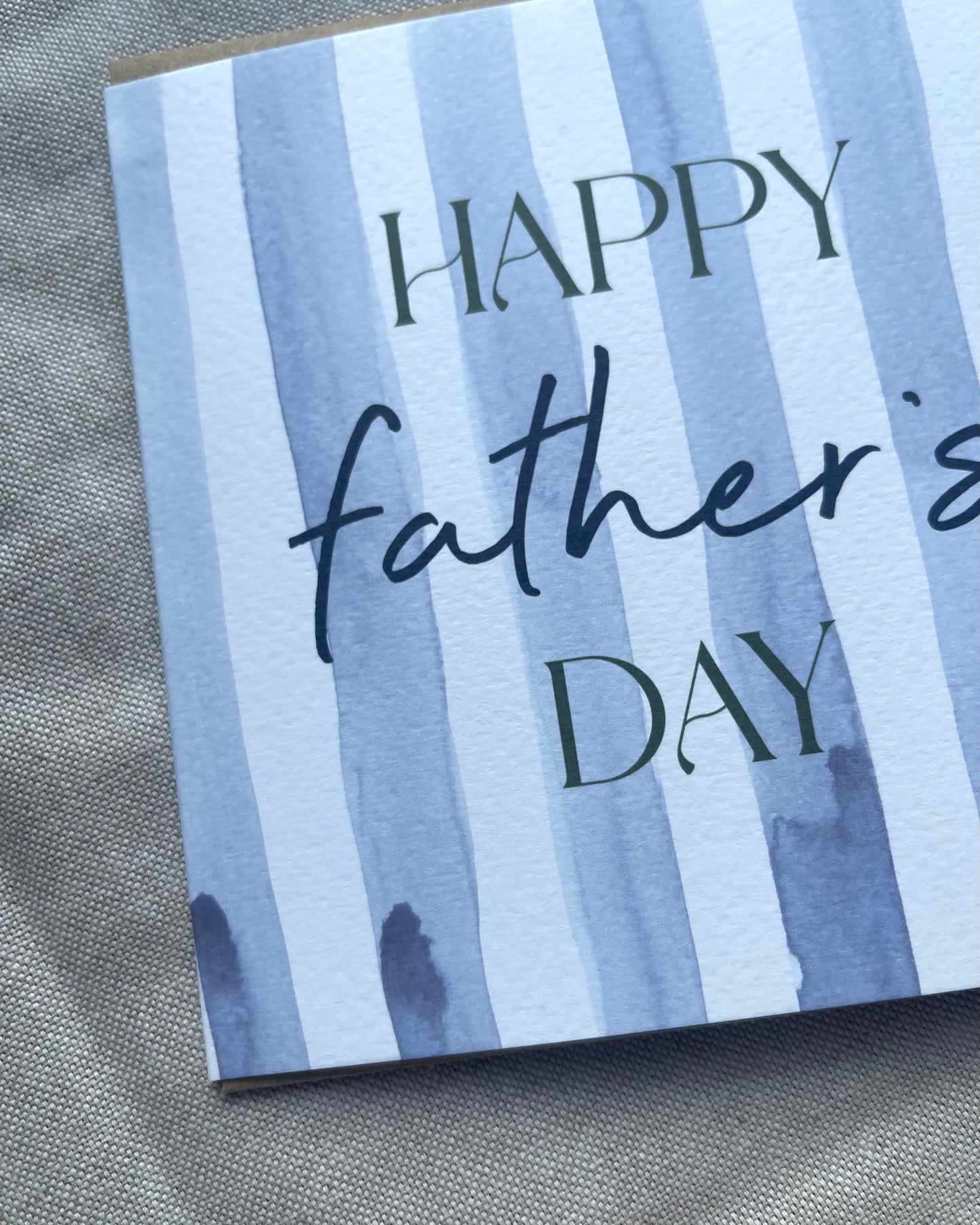 Happy Father's Day Stripey Card