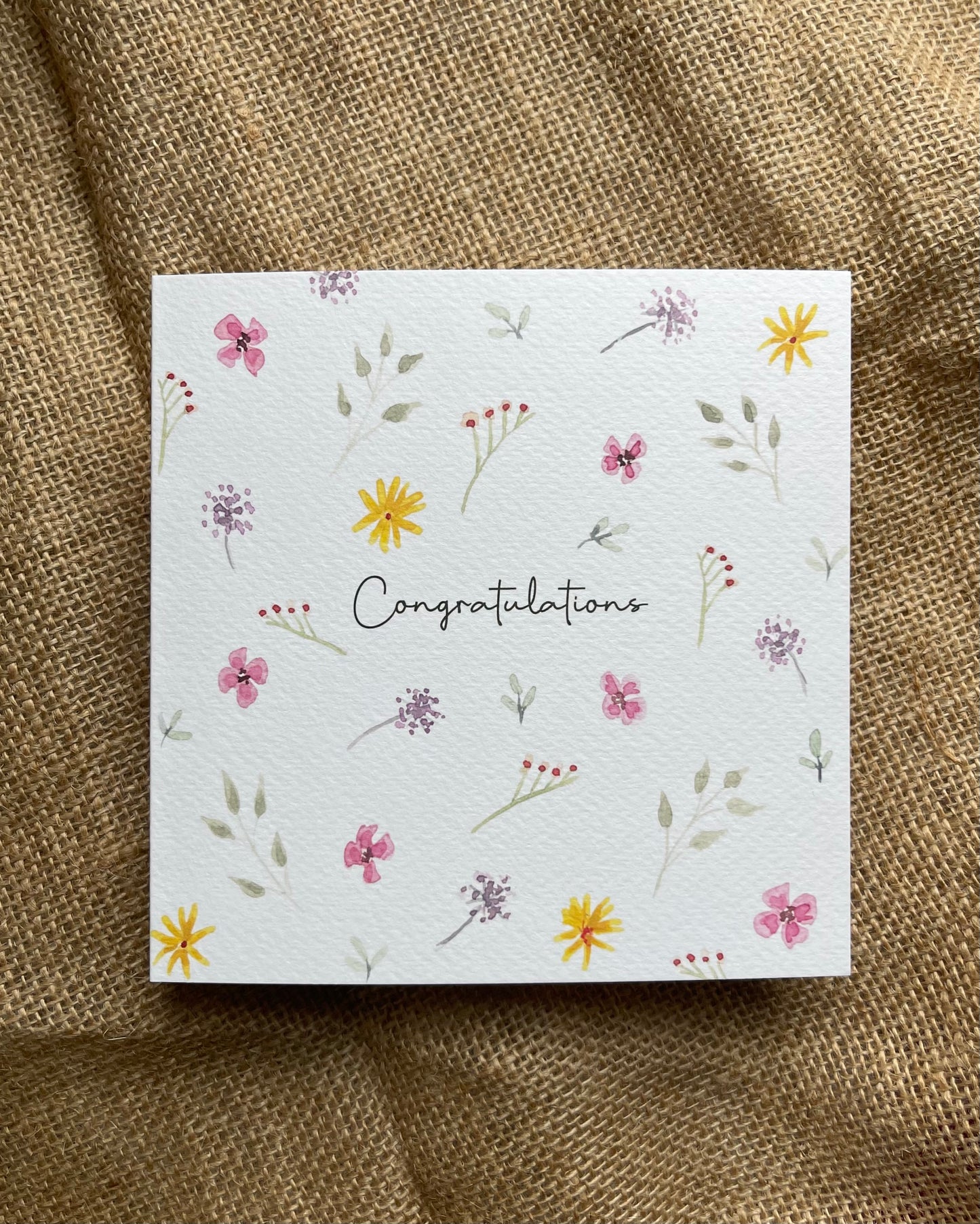 Congratulations Floral Card