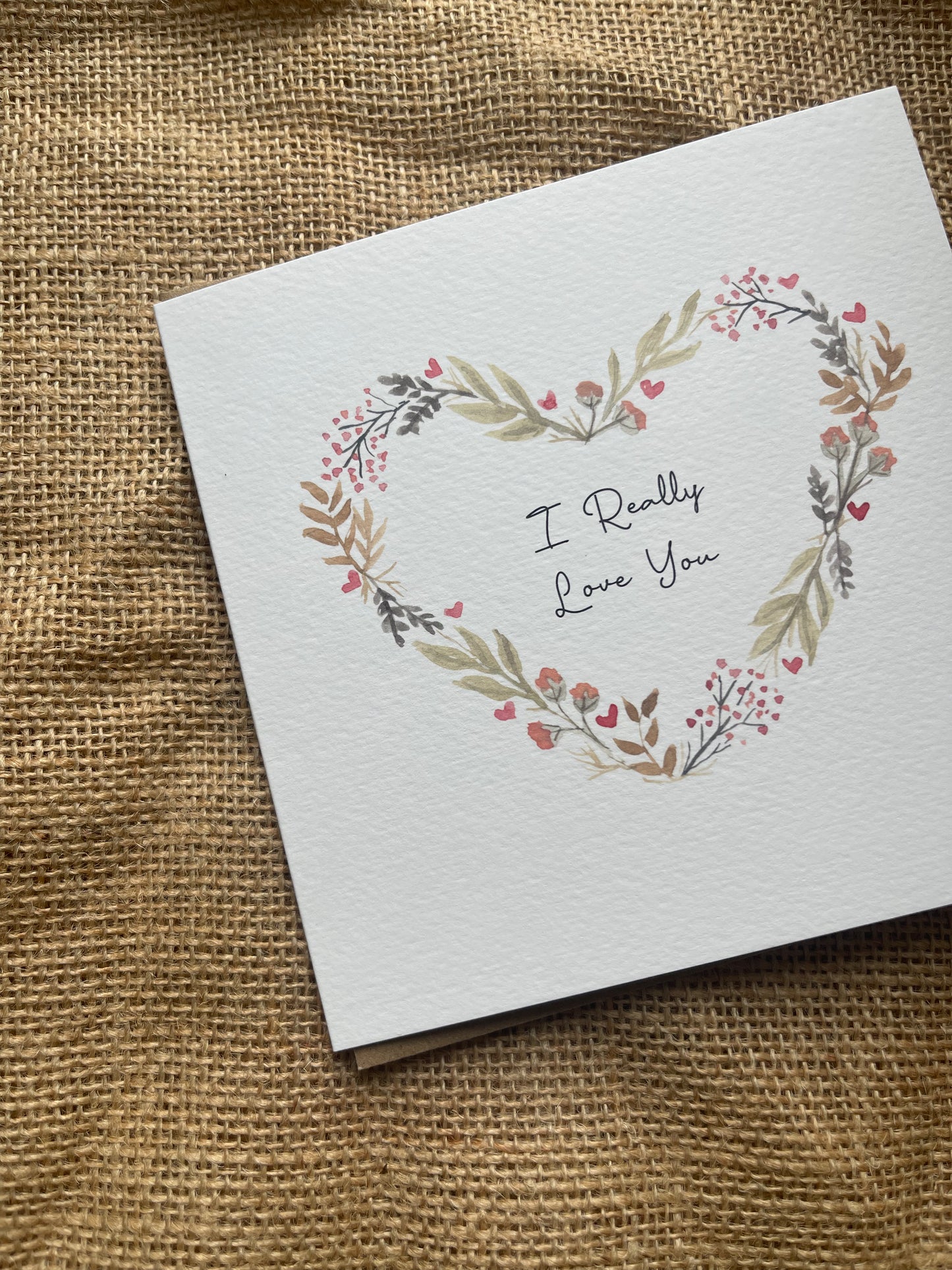 'I Really Love You' Valentine's Day Card