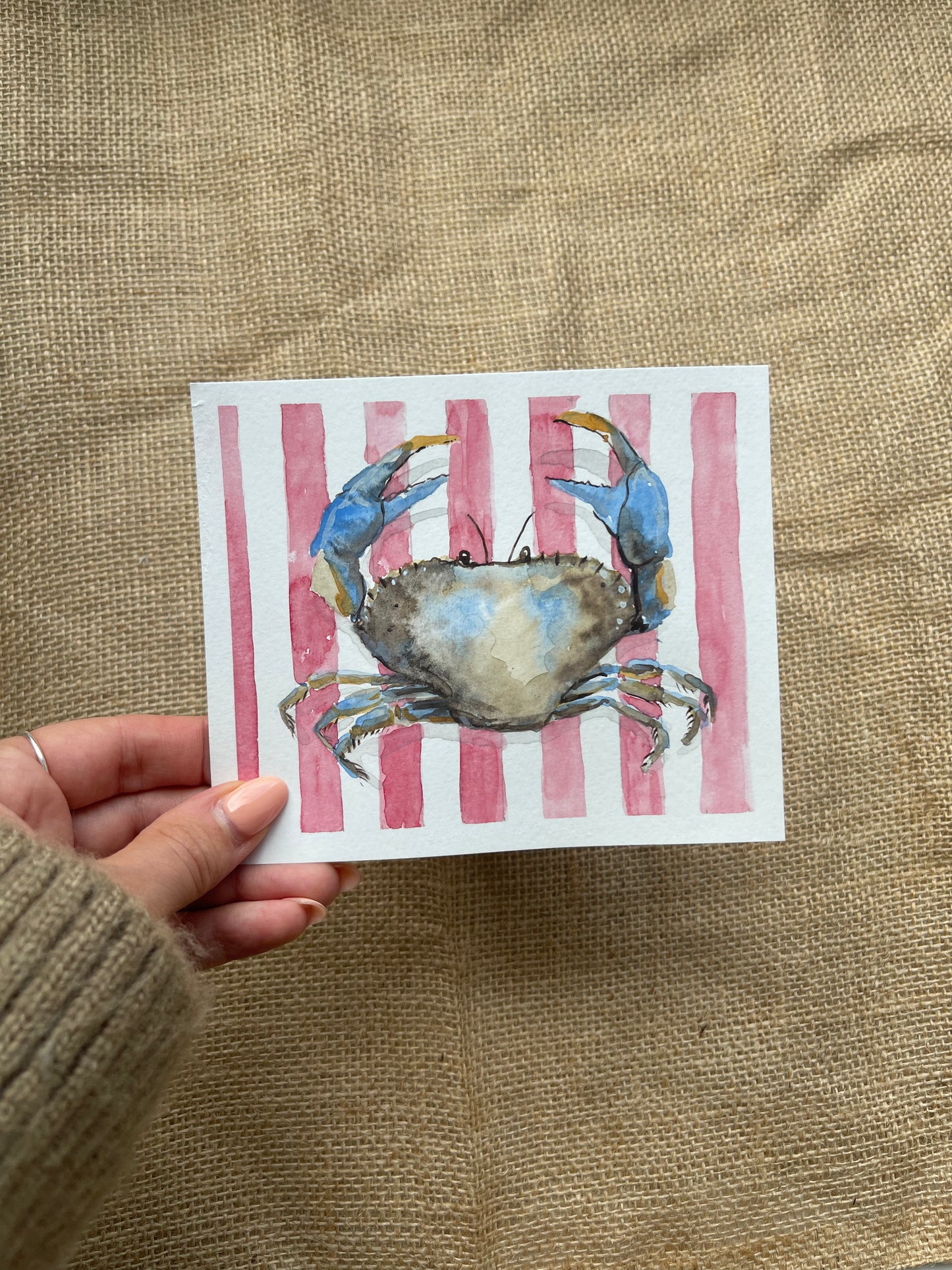 Framed Blue Crab