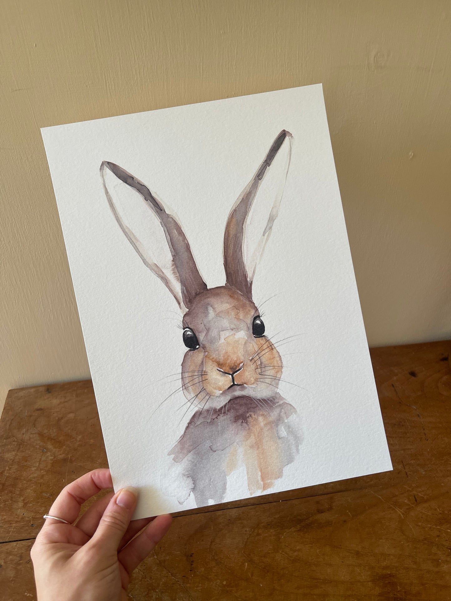Rabbit Watercolour Print