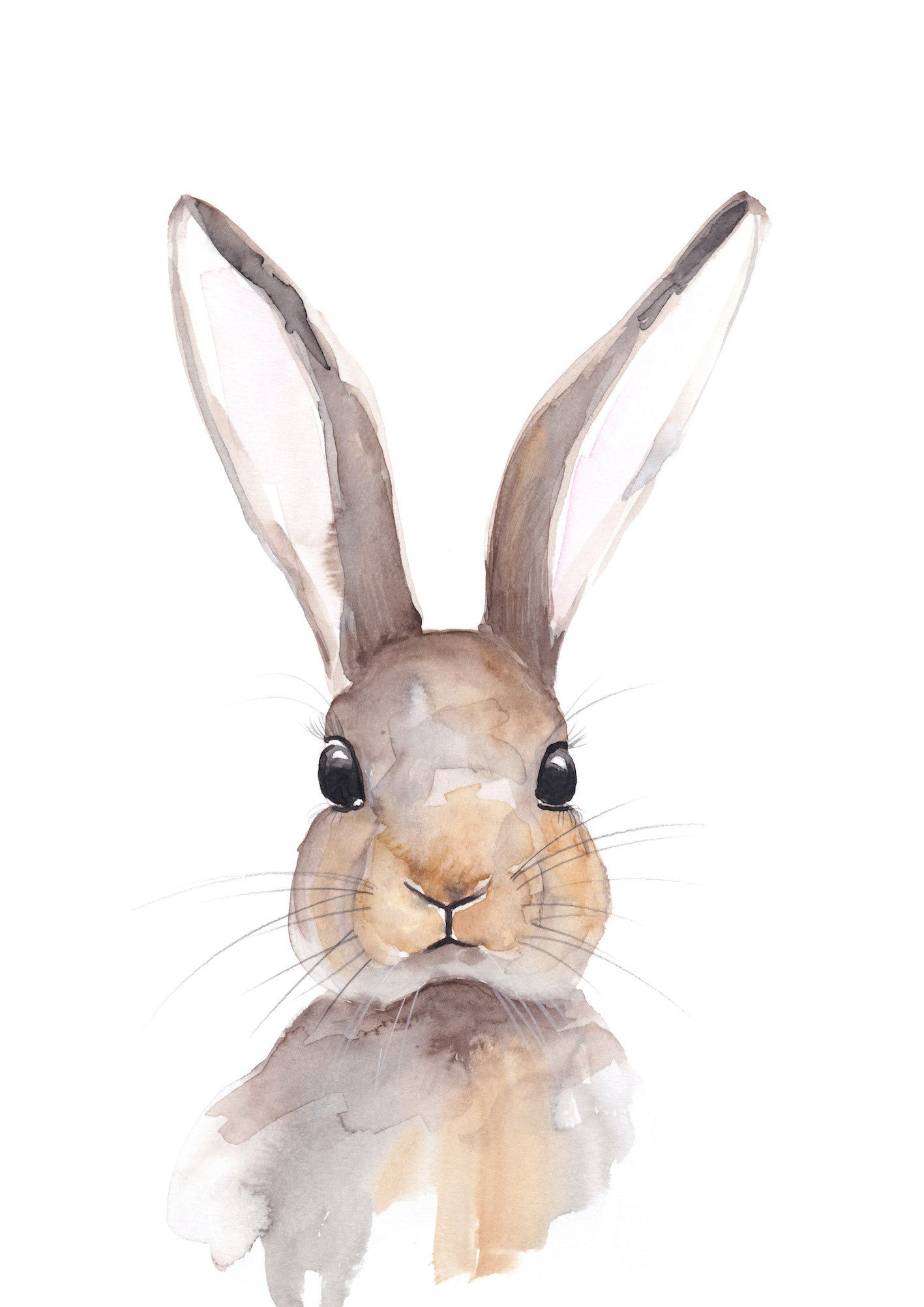 Rabbit Watercolour Print